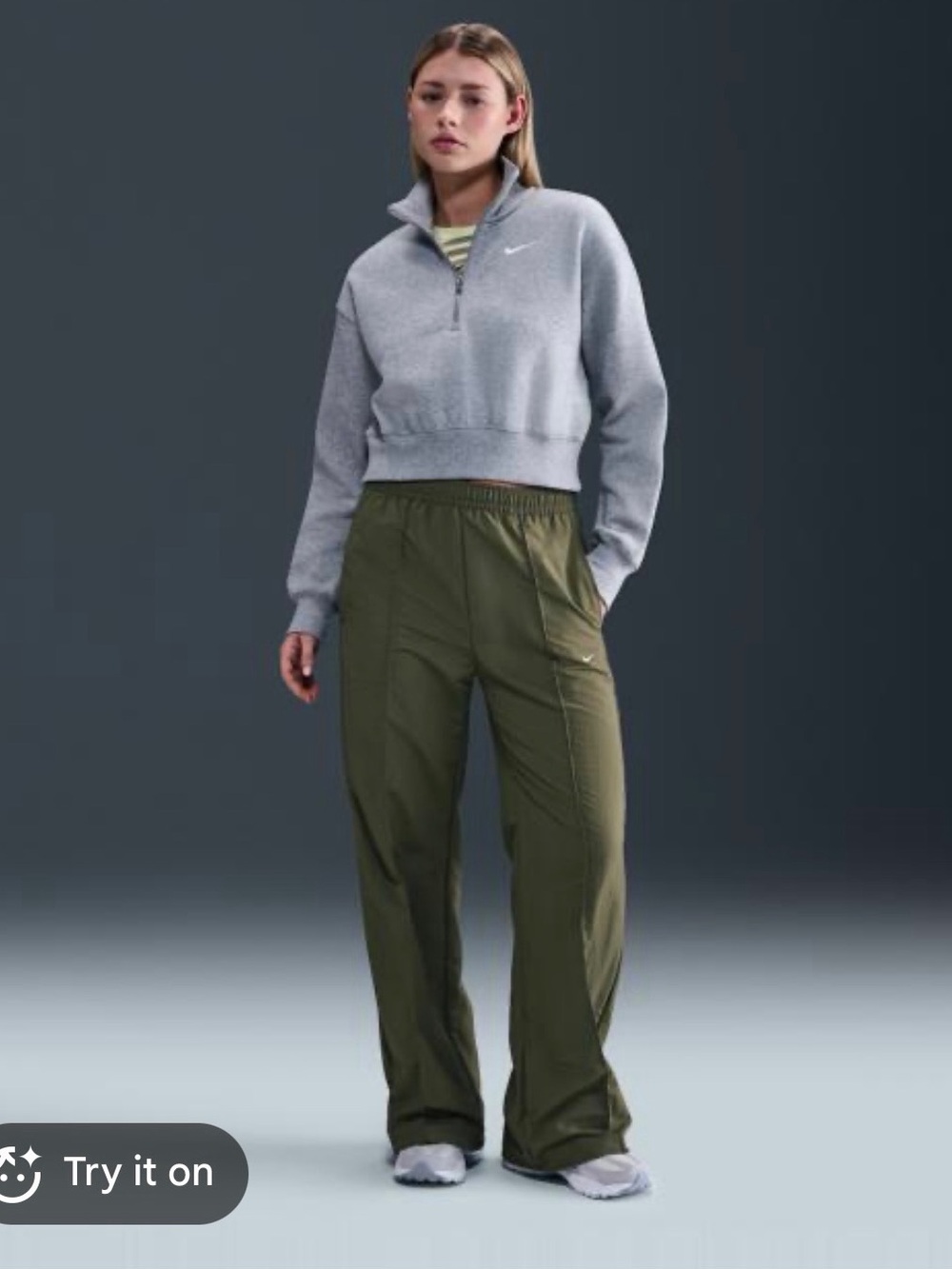 Nike Olive Green Men's Lightweight Joggers